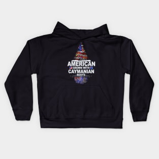 Christmas Tree  American Grown With Caymanian Roots - Gift for Caymanian From Cayman Islands Kids Hoodie